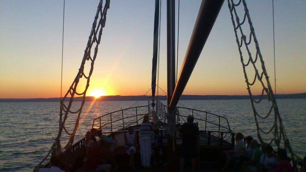 Wenn die Sonne im Balaton versinkt�!